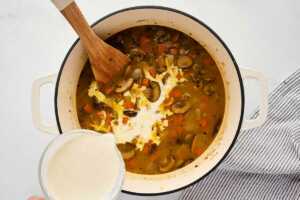 finishing soup