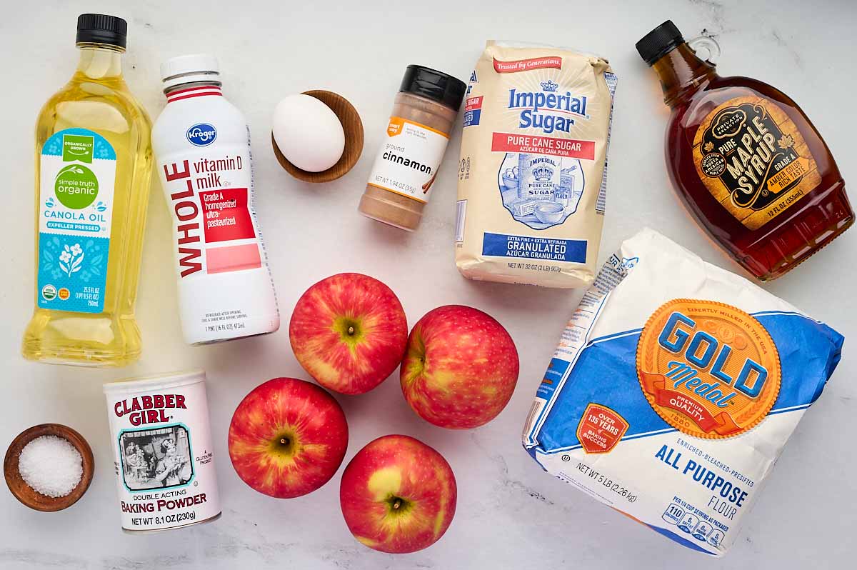 groceries for apple fritters