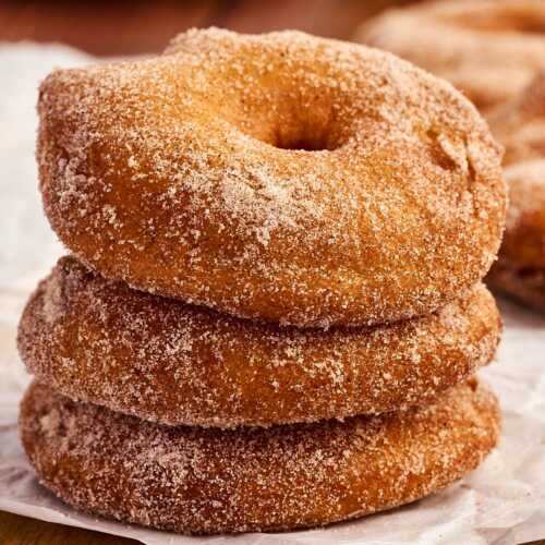 stacked apple fritter rings