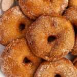 apple fritters on a plate