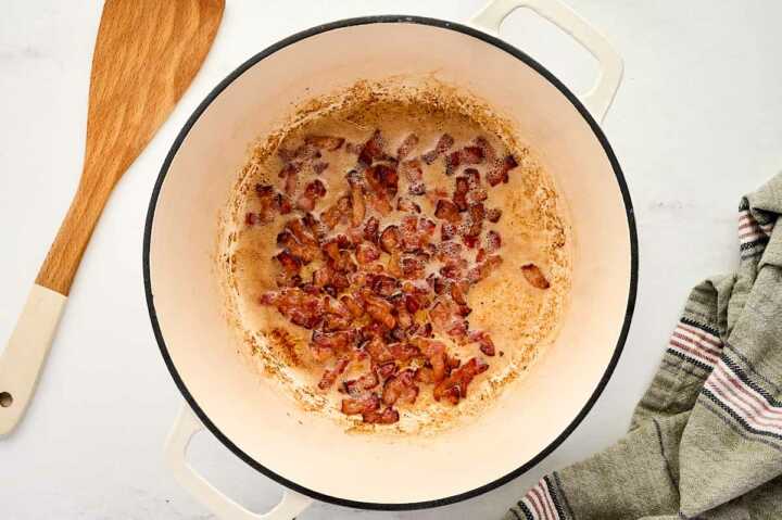cooking bacon
