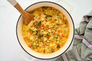 finished harvest chowder soup