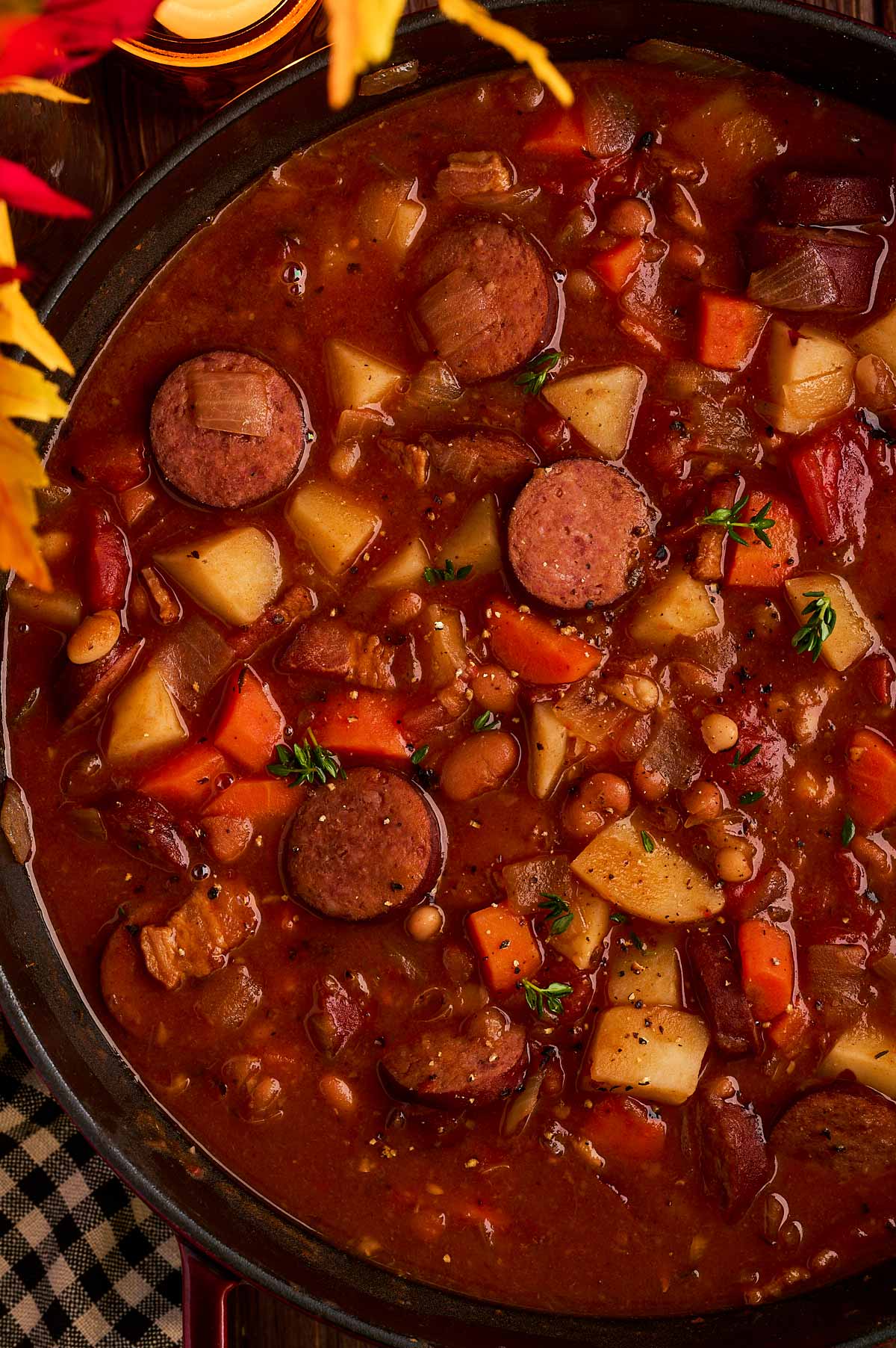 Bonfire stew is full of cozy goodness!