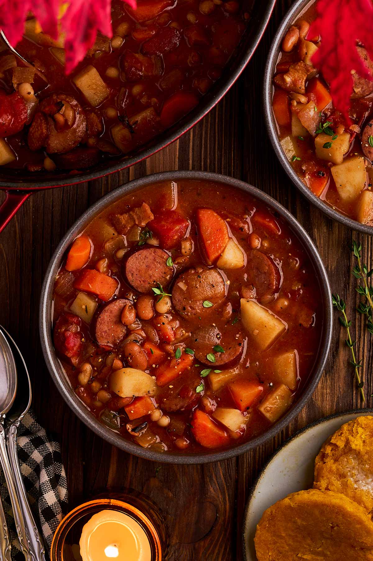 A cozy dinner at home is perfect with this bonfire stew recipe.