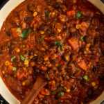 October chilli in a pot
