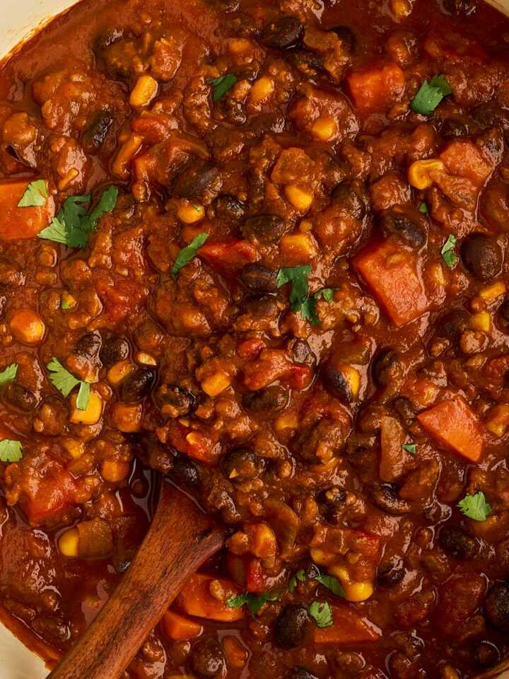 October chilli in a pot