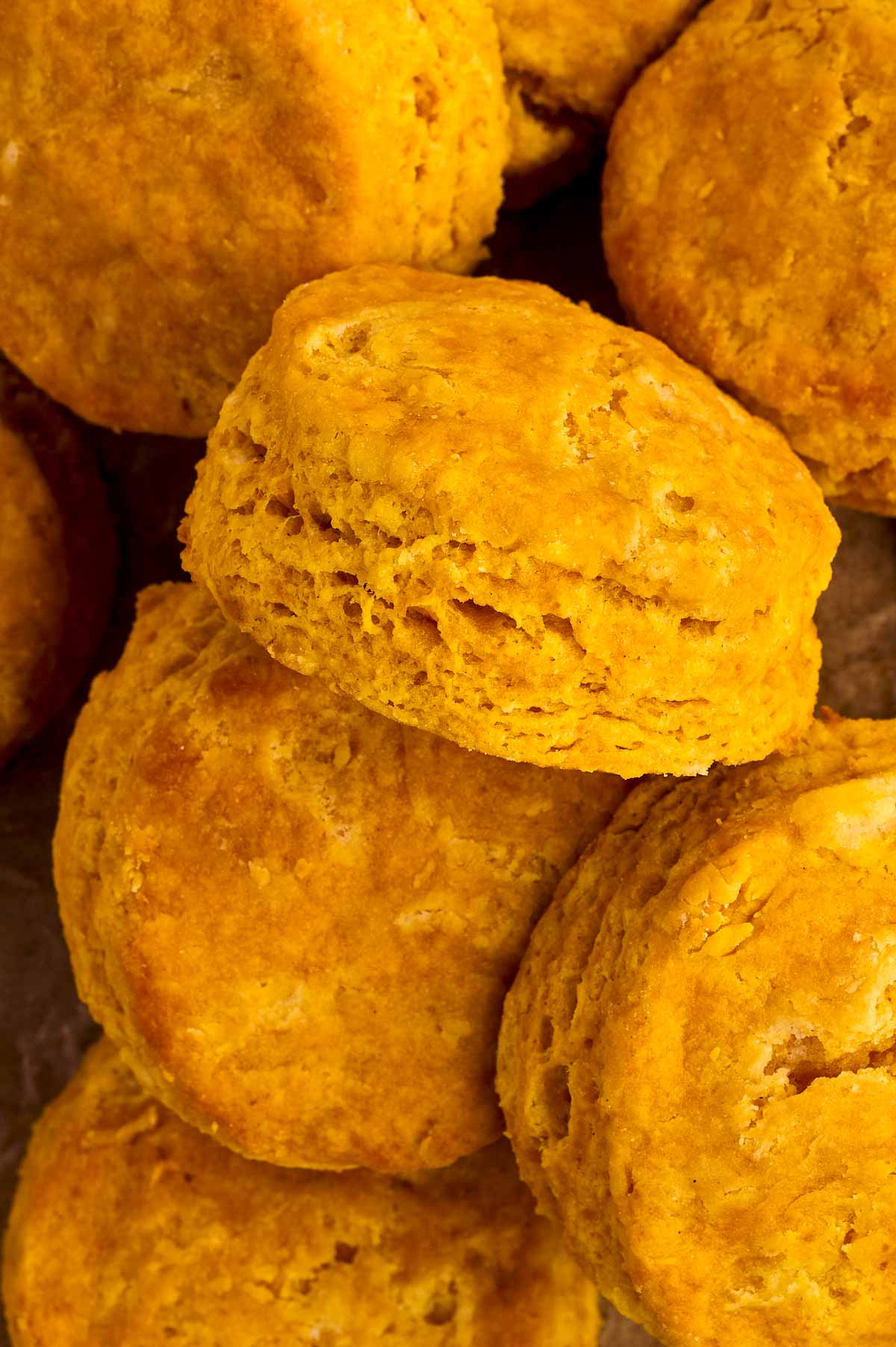 These are the flakiest pumpkin biscuits!