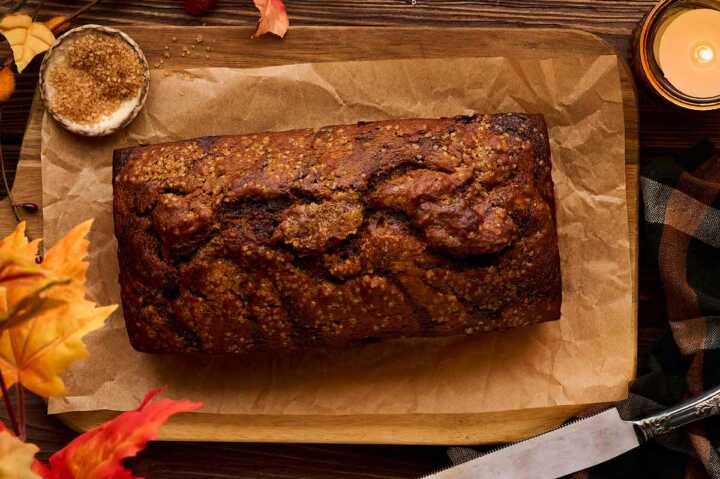 Serving my twilight pumpkin bread in style!