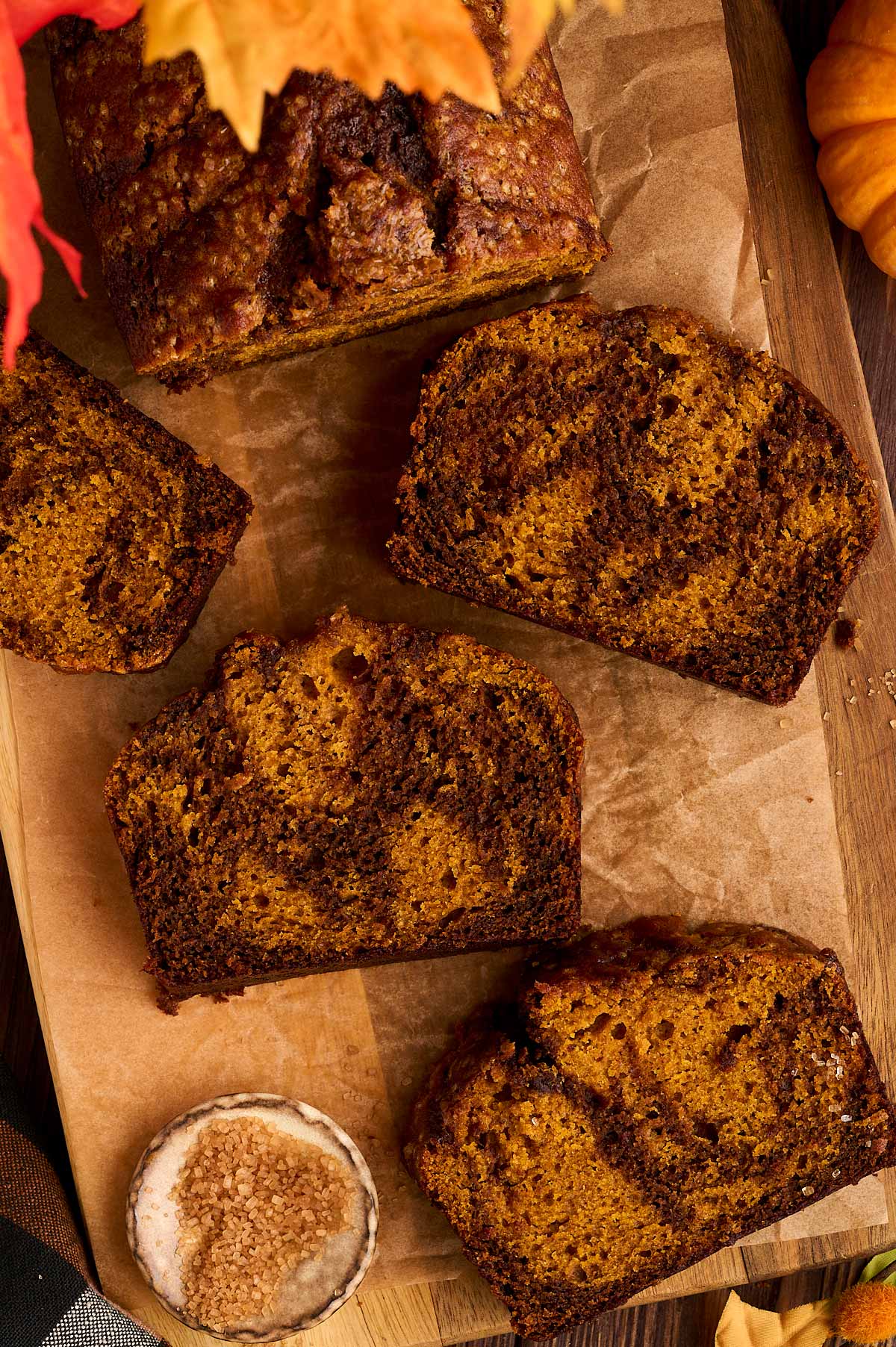 Gingerbread and pumpkin come together in this magical loaf.