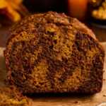 This may just be my favorite pumpkin bread - twilight pumpkin bread with a. gingerbread swirl!