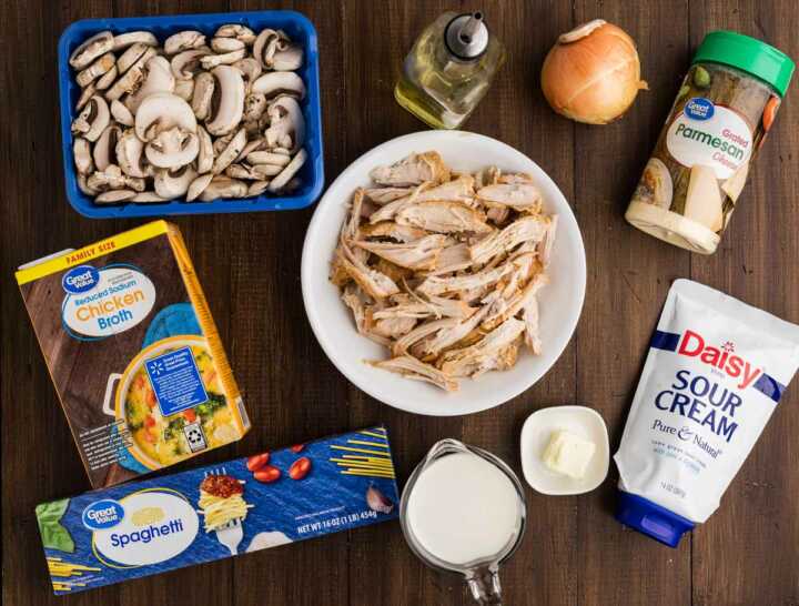 groceries for turkey tetrazzini