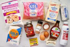 groceries for apple butter cinnamon rolls