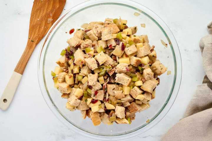 dressing before baking