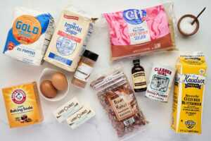 groceries for pecan coffee cake