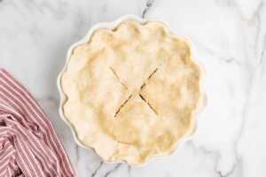 unbaked apple pie