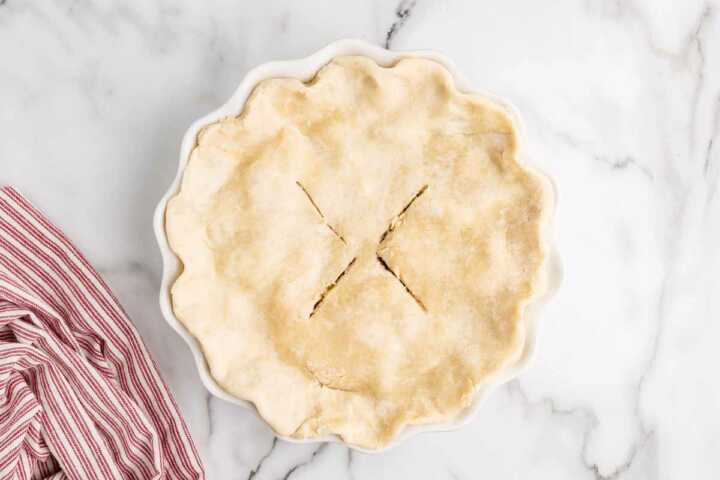 unbaked apple pie