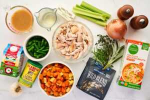 groceries for leftover turkey stew