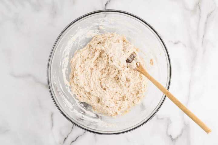 sticky dough for shortcut homemade buns