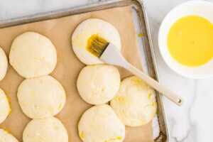 egg washing shortcut dinner rolls