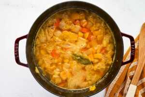 pumpkin soup while simmering