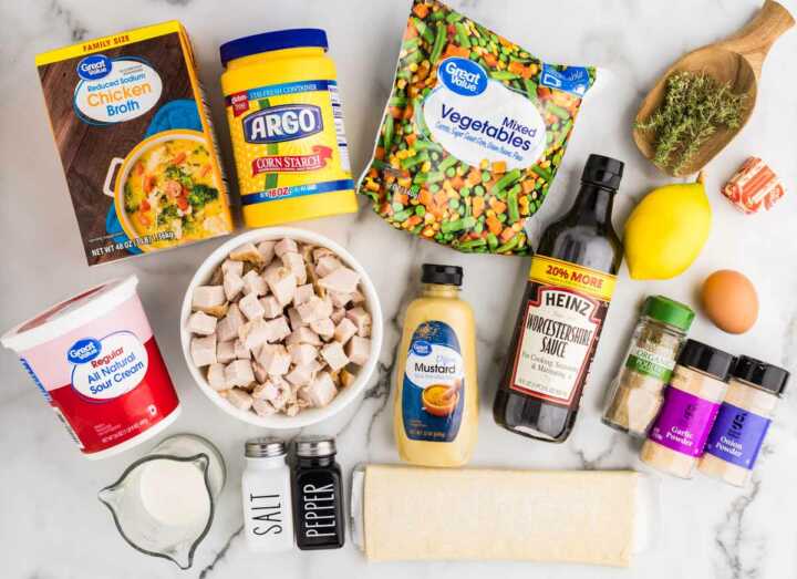 groceries for turkey pot pie