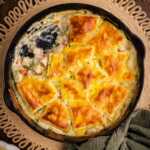 serving turkey pot pie