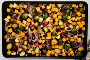 halfway roasted vegetables