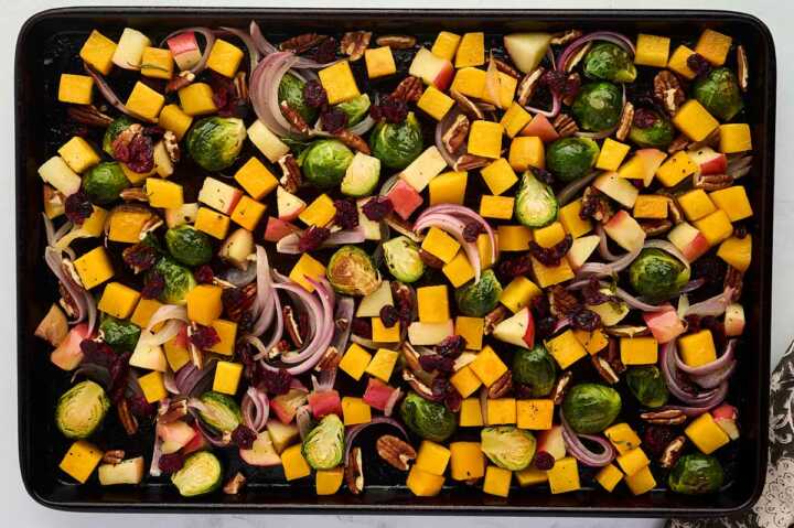 halfway roasted vegetables