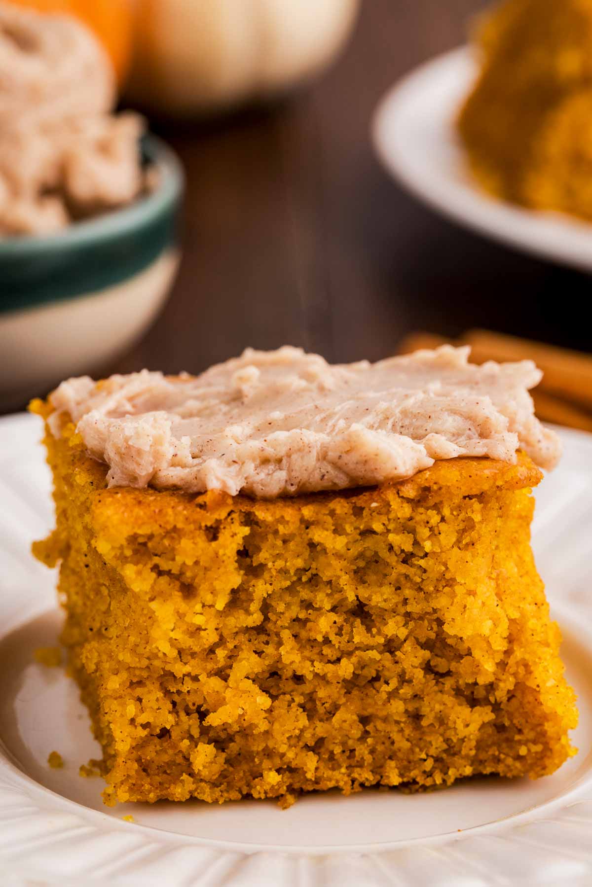 yummy pumpkin cornbread with cinnamon honey butter