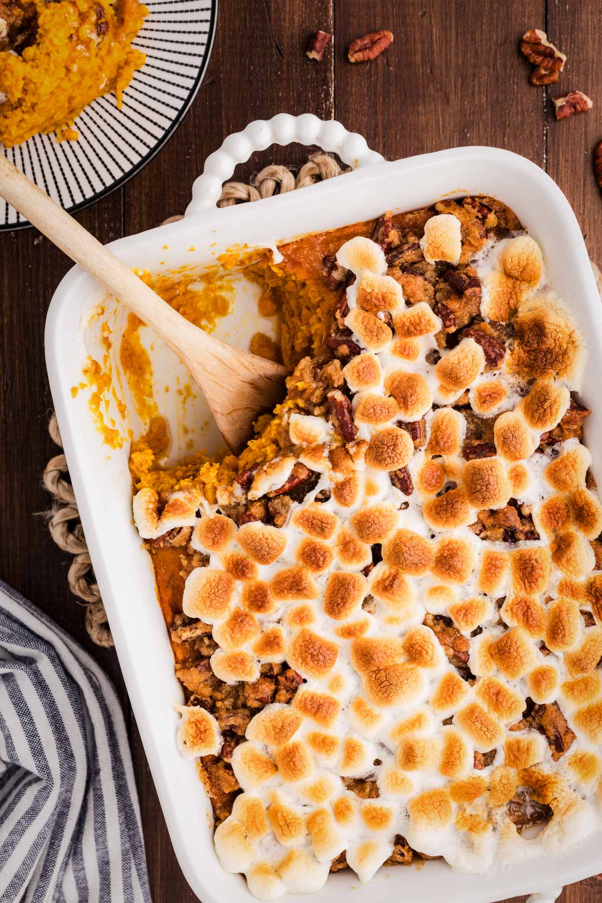 serving up a classic sweet potato casserole