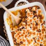 serving up a classic sweet potato casserole