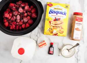 groceries for slow cooker berry cobbler