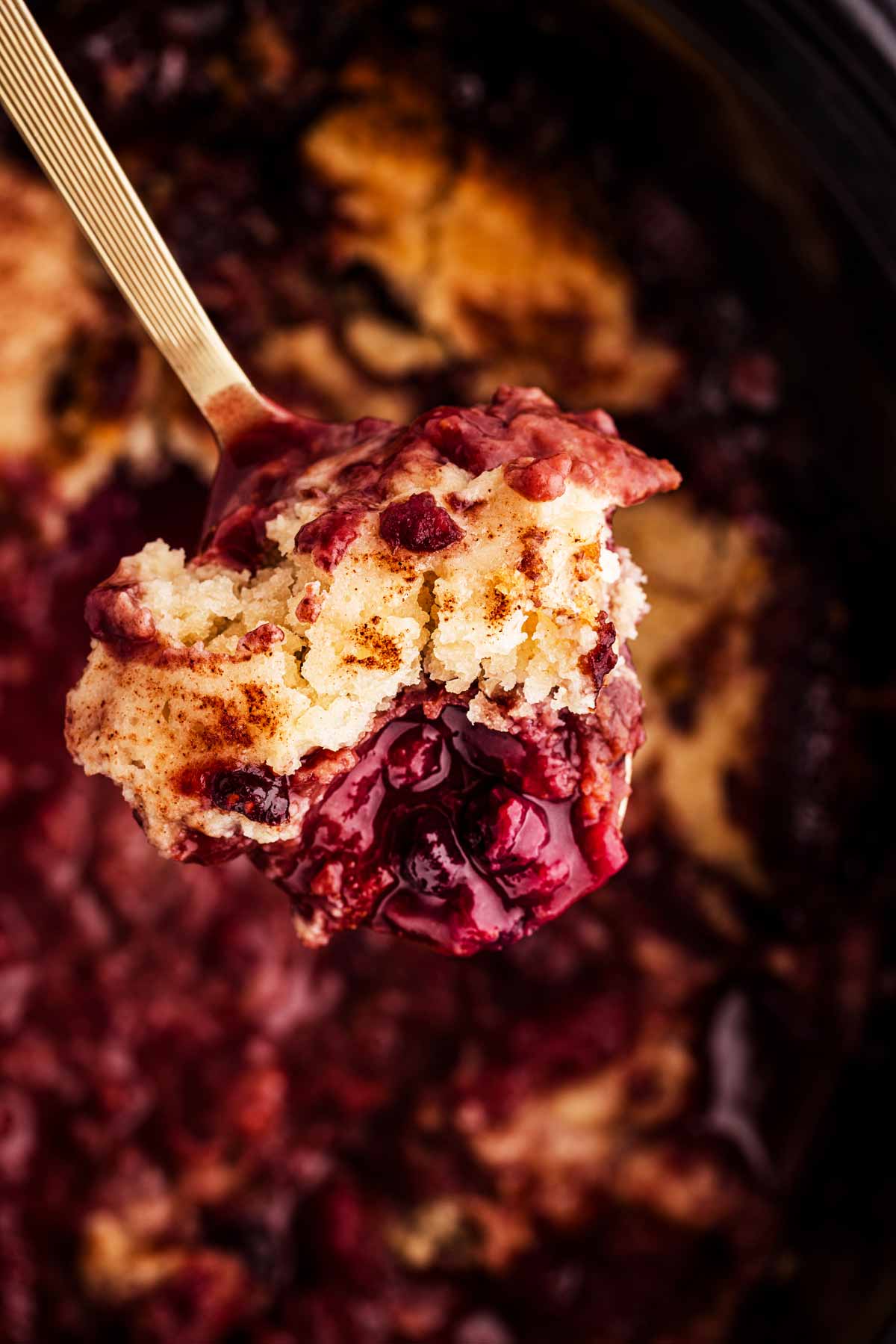 spoonful of berry cobbler