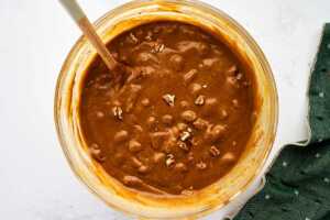 finished batter for gingerbread cake