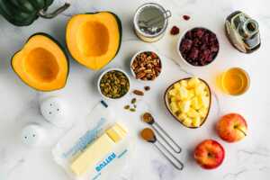 groceries for stuffed acorn squash