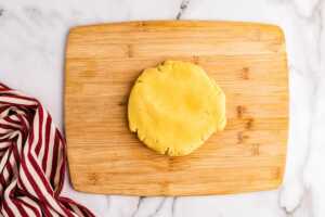 kneading cookie dough