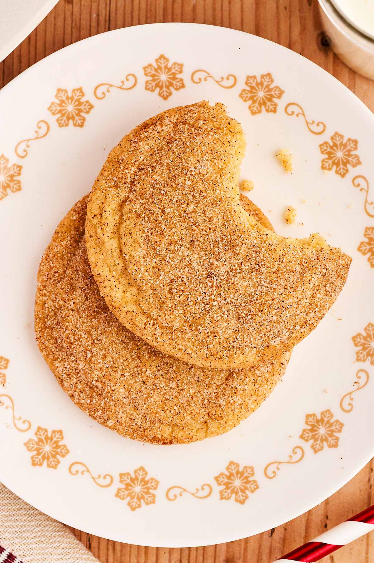 snickerdoodles served on a plate