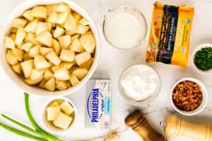 ingredients for mashed potato casserole