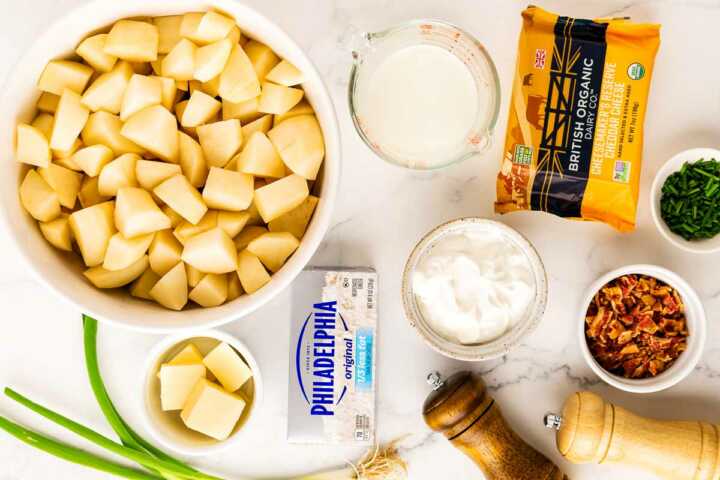 ingredients for mashed potato casserole