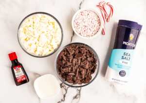 groceries for peppermint bark