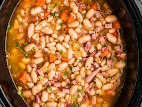 ham and bean soup in slow cooker