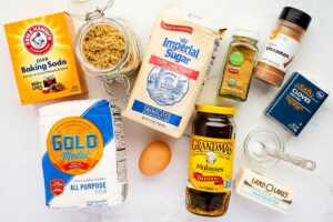 groceries for molasses cookies