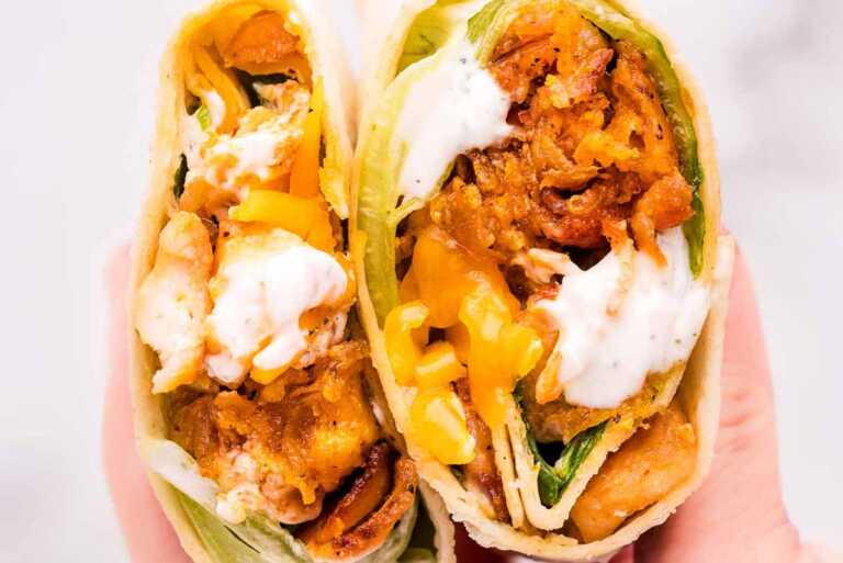 Cheddar Bacon Ranch Chicken Wraps Recipe - Savory Nothings
