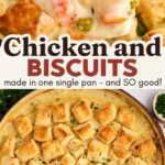 Really Good Chicken and Biscuits Recipe Image Pin
