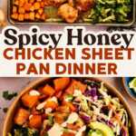 Spicy Honey Chicken Sheet Pan Dinner Pin