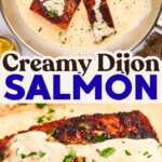 Creamy Dijon Salmon Recipe Image Pin