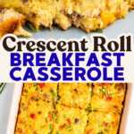 Crescent Roll Breakfast Casserole Recipe Image Pin