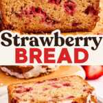 Strawberry Bread Recipe Image Pin