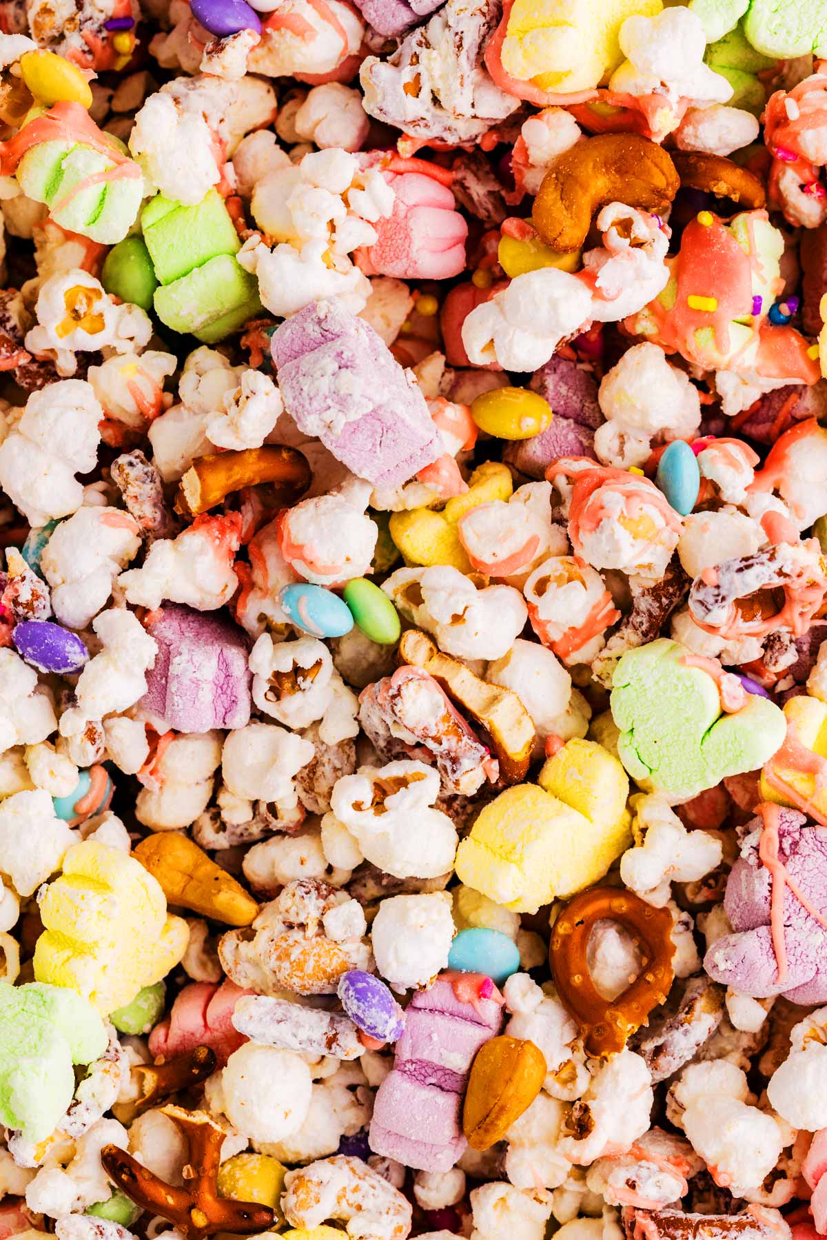 Close up photo of Easter Popcorn.