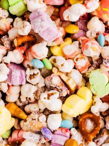 Close up photo of Easter Popcorn.